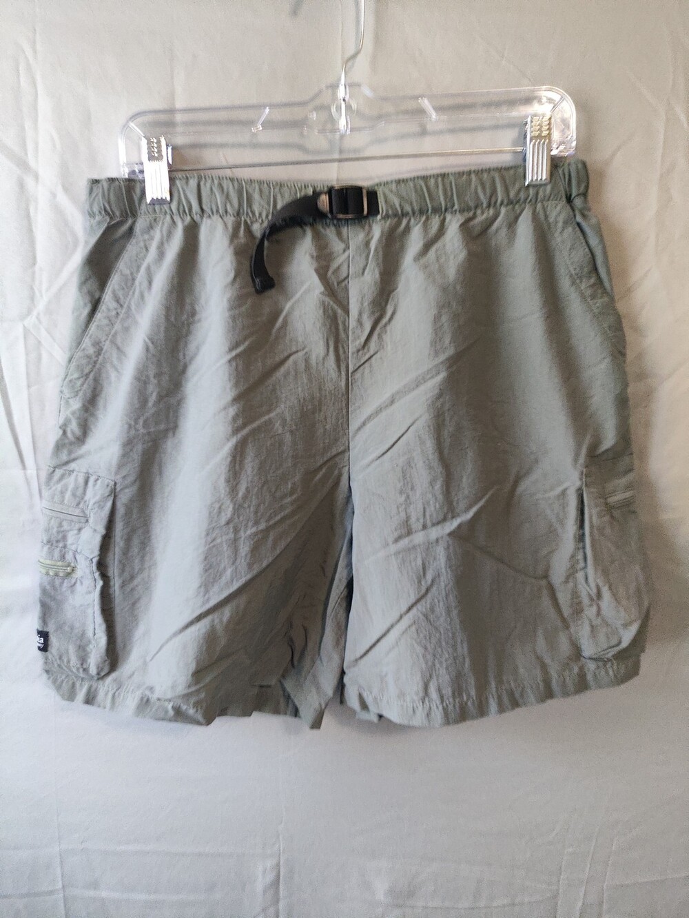 Columbia Shorts Mens Small Nylon Utility Pockets Hiking Belted Outdoors S01 TL40